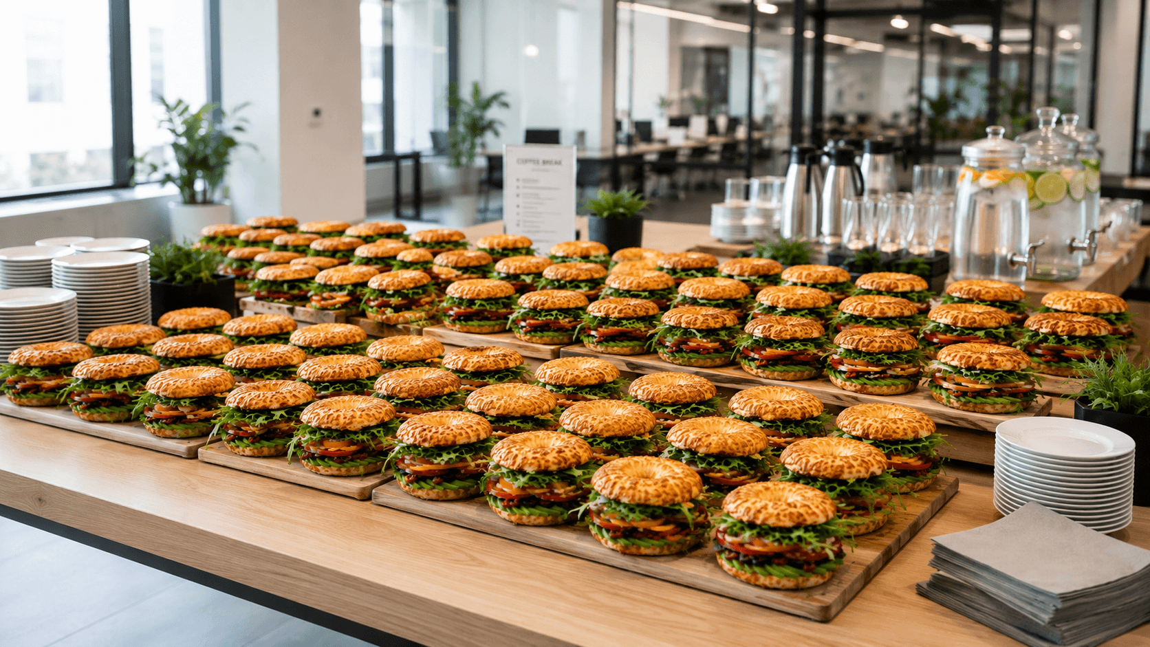 50 stk. Blandede Bagels
